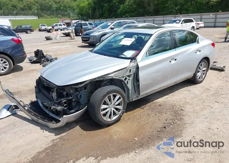 2016 Infiniti Q50 2.0T Premium из США, поврежденный, VIN JN1CV7AR7GM252046